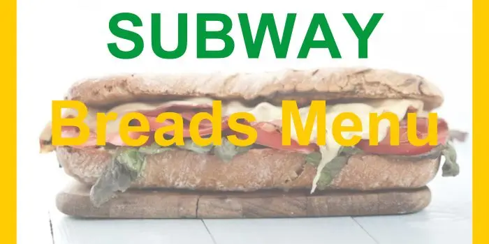 Subway Sandwich Menu With Price in 2024