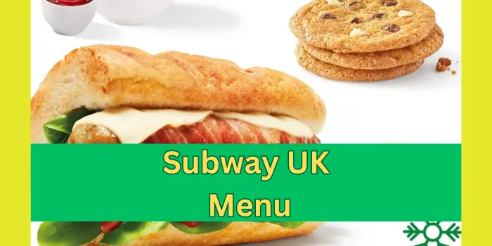 Subway UK Menu