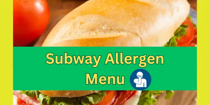 Subway Allergen Menu